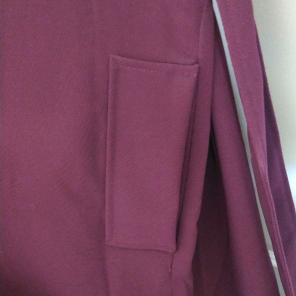 Rachel Roy long double-breasted trench coat/jacket in Aubergine. Size XL - Picture 11 of 11